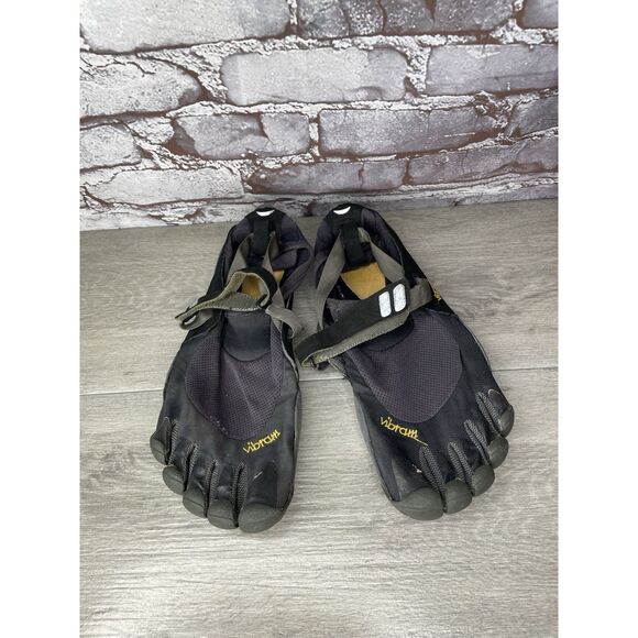 Vibram FiveFingers Black Synthetic Barefoot Running Shoes Men’s Sz 46EU/12.5M US